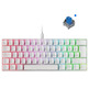 Teclado Gaming Mecánico Mars Gaming MKMINIWBES/ Switch Azul/Blanco