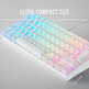 Teclado Gaming Mecánico Mars Gaming MKMINIWBES/ Switch Azul/Blanco