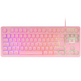 Teclado Gaming SemiMecánico Mars Gaming MK023/Rosa