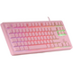 Teclado Gaming SemiMecánico Mars Gaming MK023/Rosa