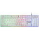 Teclado Gaming SemiMecánico Mars Gaming MK220ES/Blanco