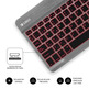 Tastatur-Hintergrundbeleuchtung-Smart BT Grau Subblim PC/Mac/Android/iOS