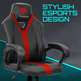 Thunderx3 stuhl gaming yc1 black cyan Rot