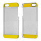 Transparent Plastic Case for iPhone 5/5S Schwarz / Grün