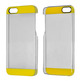 Transparent Plastic Case for iPhone 5/5S Yellow