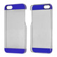 Transparent Plastic Case for iPhone 5/5S Silver