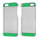Transparent Plastic Case for iPhone 5/5S Green