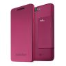 Funda para Wiko Rainbow con Tapa Rosa    