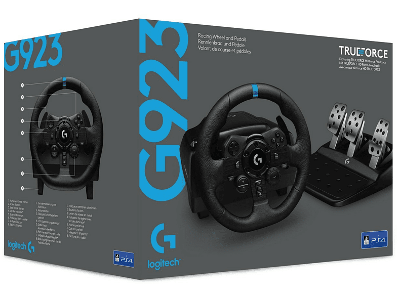 Logitech G923 Trueforce Handrad (PS5/PS4/PC) - DiscoAzul.com