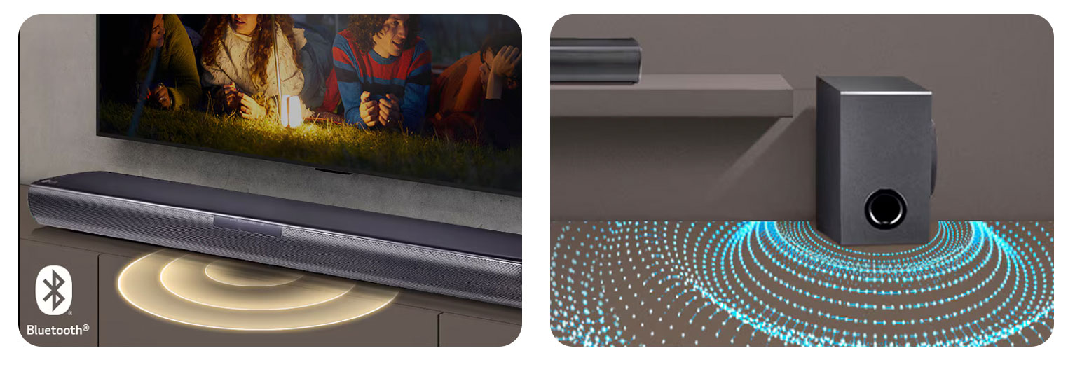 Barra de Sonido LG SQC1 2.1 Bluetooth 160W Barra de Sonido LG SQC1 2.1 Bluetooth 160W